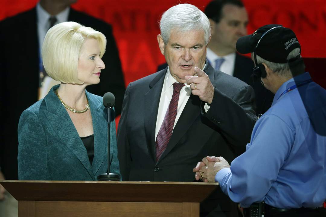 Republican-Convention-Gingriches-sound-check