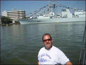 Navy-Week-Mike-Wiseman.jpg Mike Wiseman cruises by the Canadian ship Ville de Quebec, docked at Maritime Plaza.