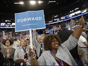 Democratic-Convention-Carolyn-Bryan.jpg North Carolina delegate Carolyn Bryan from Jacksonville cheers during the Democratic National Convention in Charlotte, N.C.