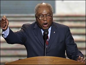 Democratic-Convention-Jim-Clyburn.jpg Rep. Jim Clyburn of South Carolina addresses the Democratic National Convention.
