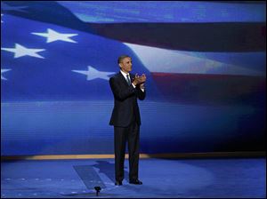 Democratic-Convention-Obama-2.jpg President Barack Obama stands on stage after addressing the Democratic National Convention.
