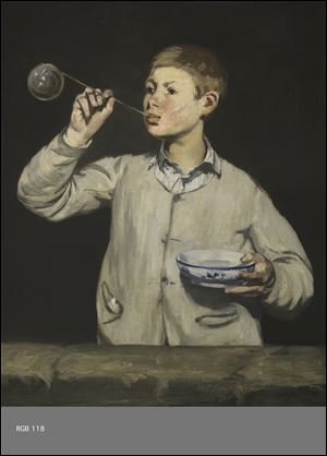 manet.jpg Manet, Boy Blowing Bubbles, 1867. Oil on canvas.