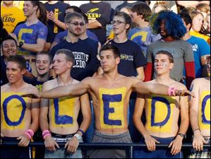 Toledo-fans.jpg Toledo fans cheer on their team.