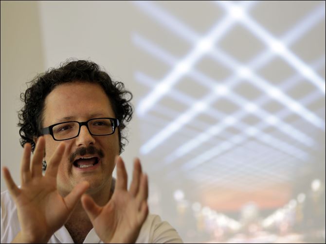.jpg Art in the Air Artist Rafael Lozano-Hemmer discusses his new project titled