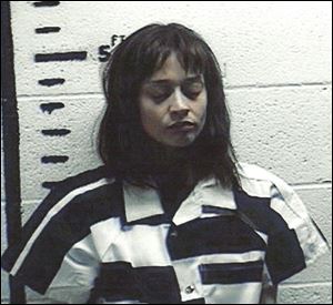 Fionna Apple after being arrested for hashish possession in Sierra Blanca after a Border Patrol drug-sniffing dog detected marijuana in her tour bus.