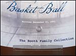  James Naismith's original rules of 'Basket Ball' is displayed at the Nelson-Atkins Museum of Art in Kansas City, Mo.