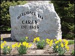  Rock welcoming visitors.