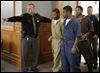 Keshawn-Jennings-Antwaine-Jones-and-James-Moore.jpg Keshawn Jennings, Antwaine Jones, and James Moore, enter Lucas County Common Pleas Court.