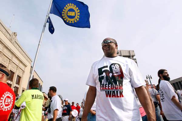 David-Freeman-from-UAW-Local-600-stands-underne