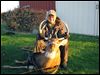 s3strayer-2.jpg Russell Strayer of Liberty Center shows off a 10-point white-tailed buck he harvested with a crossbow.