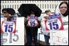Protesters rally downtown